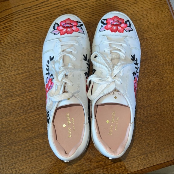 Kate Spade New York Everhart Flower Embroidery Sneakers - Sz 8.5M NWOB - Picture 10 of 11
